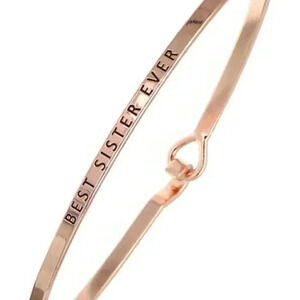 Best Sister Ever Message Bracelet